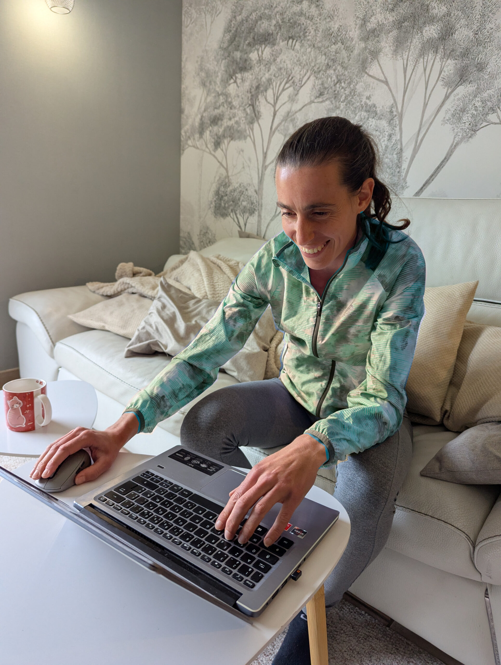 Caroline travaille sur la programmation d’entraînement